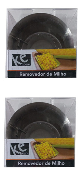 Kit Com 2 Peças Removedor De Milho Debulhador Aço Inox 0