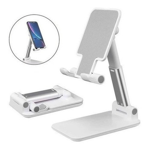 Suporte Metal De Mesa P/ iPad iPhone Celular Rock Ajustável 0