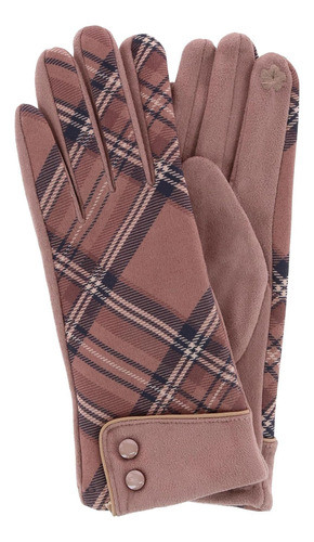 Guantes Ctm® Para Mujer Con Pantalla Táctil A Cuadros Y De 0