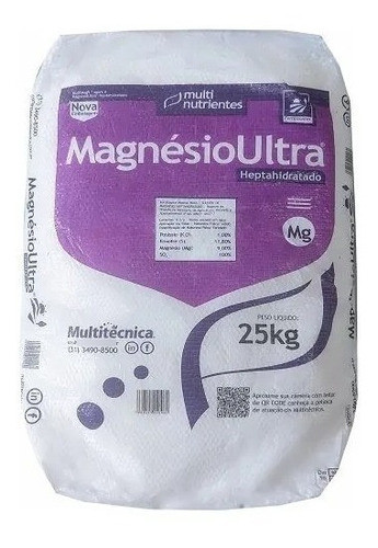 Fertilizante Adubo Sulfato De Magnésio - 25 Kg 0