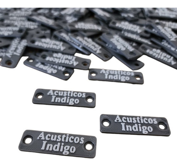 Tags Etiquetas X 50 U Personalizadas Marca Empresas Logo 3d 0