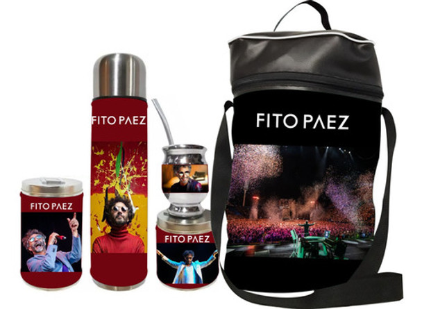 Equipo De Mate Set Matero Completo Fito Paez. Ecocuero 0