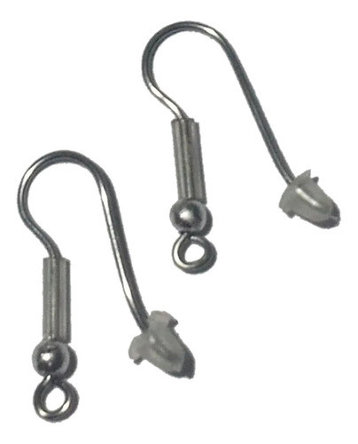 30 Pares De Gancho Anzuelo Para Aros En Acero Quirurgico 0