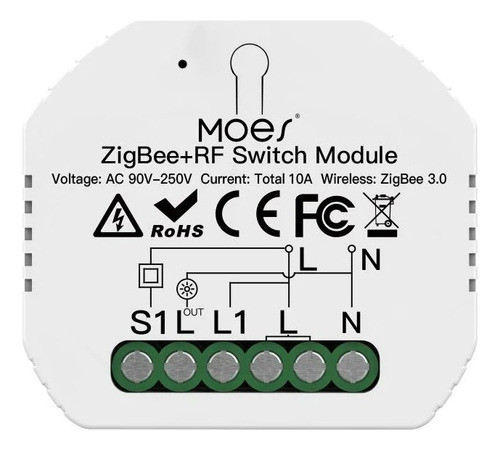 Switch De Luz Smart Zigbee | 1 Canal | Tuya Smart 0