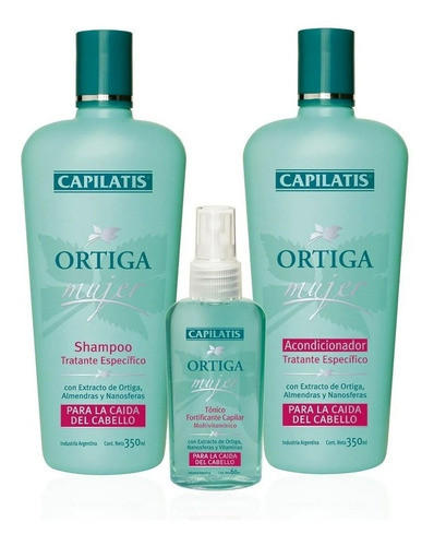 Set Capilatis Ortiga Mujer Shampoo + Acondicionador + Tónico 0