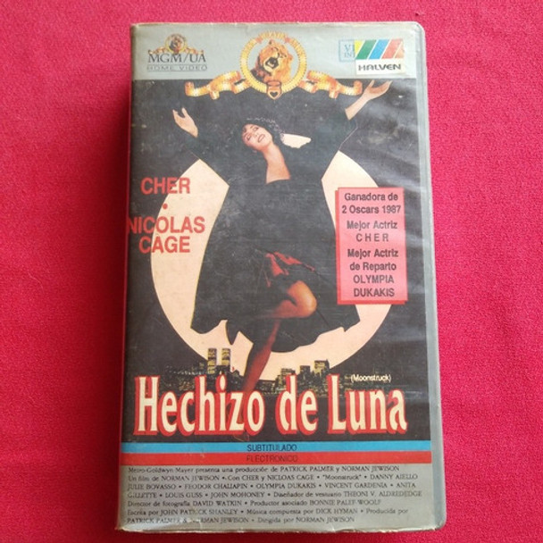 Cher - Nicolas Cage Hechizo De Luna (moonstruck) Vhs Casete 0