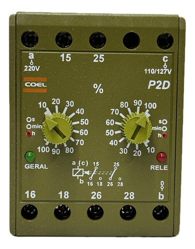 Temporizador Eletrônico Cíclico P2d 36h 110/220v Coel Antigo 0