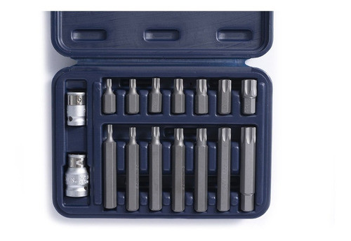 Juego De Puntas Torx Bremen 16 Pz Enc. 1/2 - 3/8 Cod. 5448 0