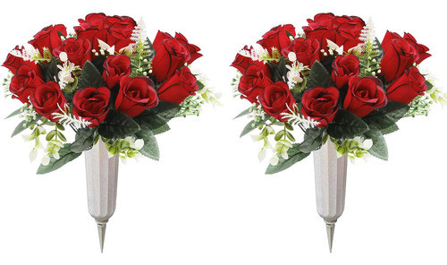 Uartlines 2 Flores Artificiales Cementerio Tumbas, Flores Al 0