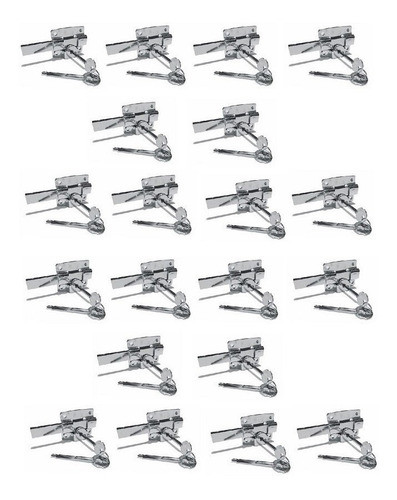 Bulto De 20 Cerrojo Pasador Llave Cruz Cerradura 0