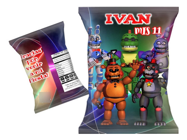 30 Bolsitas Golosineras Chips Bags Five Nights At Freddy 0