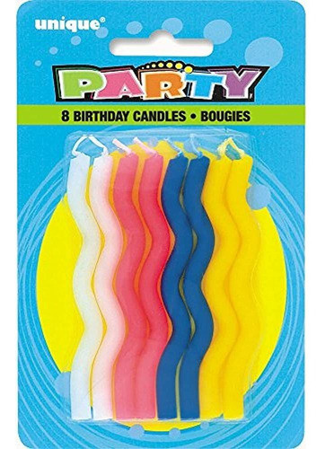 Velas De Cumpleaños Zig-zag, 8ct 0