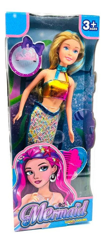 Muñeca Sirena Con Accesorio 0