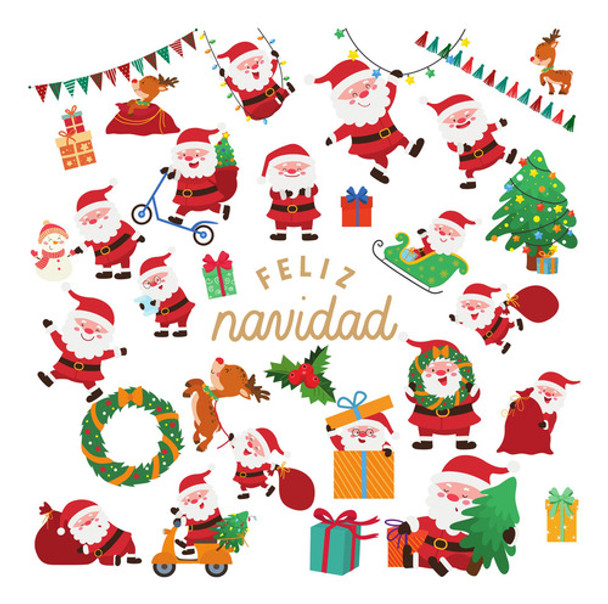 Navidad Papa Noel Divertido Clipart Svg Png .studio Imágenes 0 Navidad Papa Noel Divertido Clipart Svg Png .studio Imágenes 0