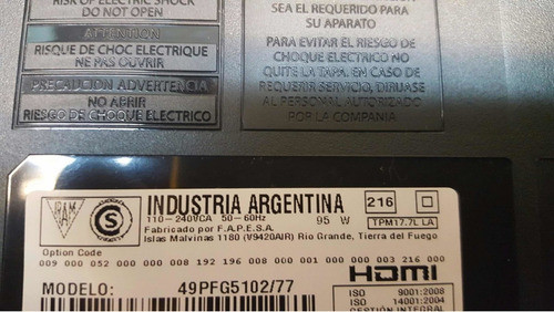 Placa T-con Philips 49pfg5102 0