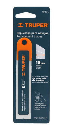 Caja 10 Hojas P/ Trincheta Truper 18mm - Ferreteria Capurro 0