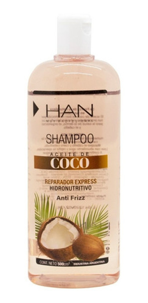 Han Coco Shampoo Reparador Anti Frizz Cabello Dañado 500ml 0 Han Coco Shampoo Reparador Anti Frizz Cabello Dañado 500ml 0