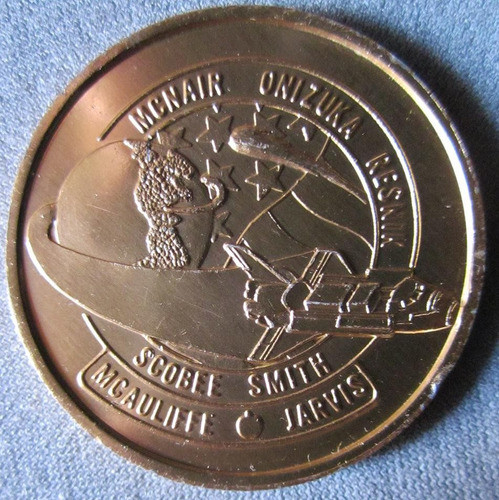 Medalla Nasa Transbordador Espacial Challenger 0