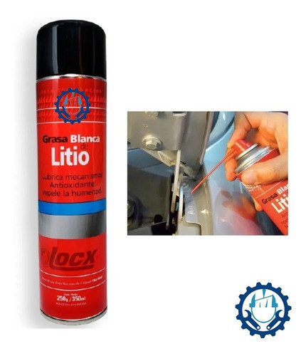 Grasa Blanca De Litio Multiuso Locx Mecanica Hogar 350 Ml 0