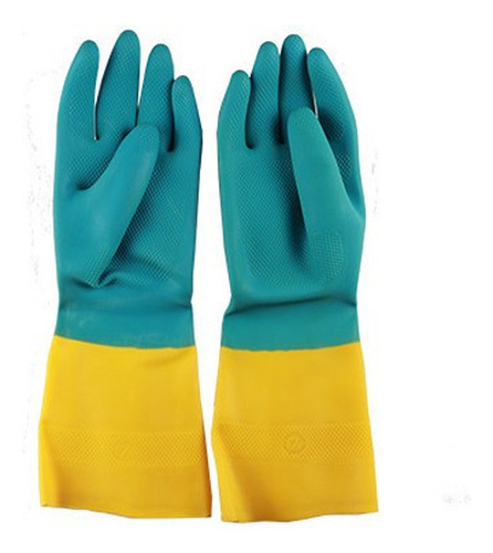 Guantes De Goma Bicolor Nº10    Funsa 0