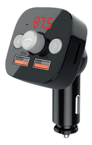Transmisor Fm Bluetooth Aek Pantalla Led Manos Libres 0