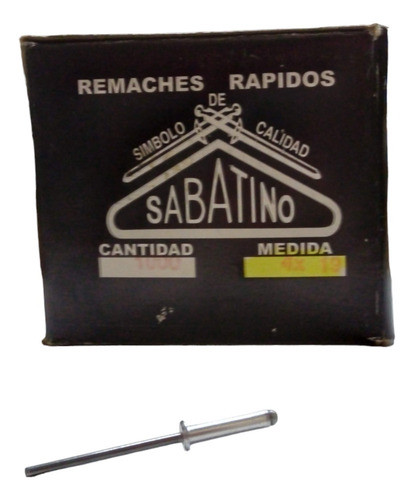 Remaches Rapidos 4 X 19mm X 1000 U Sabatino 0