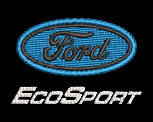 Matriz Ponchado Bordado Bordadora Logo Ford Ecosport 0