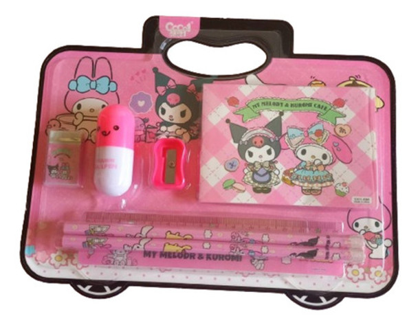 Set De Útiles Escolares Sanrio Kuromi My Melody 0 Set De Útiles Escolares Sanrio Kuromi My Melody 0