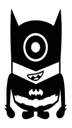 Sticker, Pegotin, Calcomania Minion Batman Envynilos 0