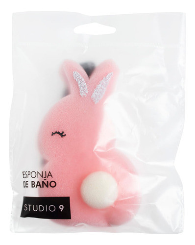 Esponja De Baño Studio 9 Conejo Rosa 0
