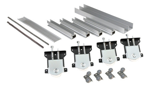 Kit Frente Placard Corredizo Aluminio Frenplac 2mts 2puertas 0