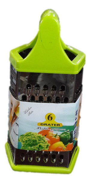 Rallador 6 Cara Acero Inoxidable Ralladora Pan Queso! 0