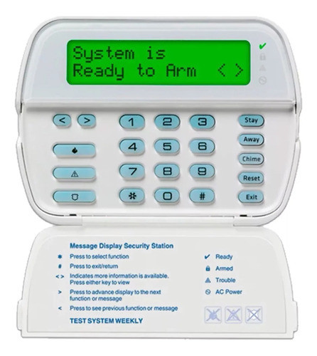 Teclado 64 Zonas Lcd Alfanumérico Programable Dsc Pk5500 0