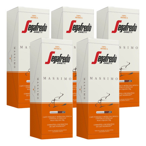 Cápsulas De Cafe Segafredo Massimo Pack X50 0