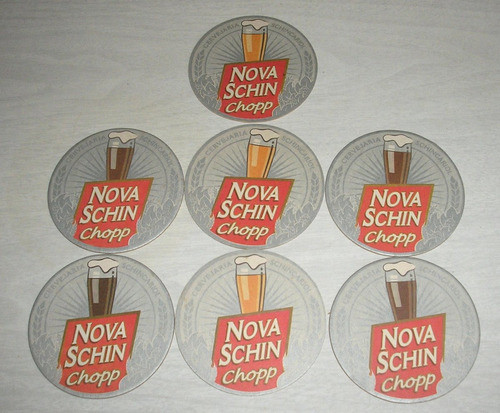 7 Posa Vasos Para Cerveza Nova Schin Chopp 0