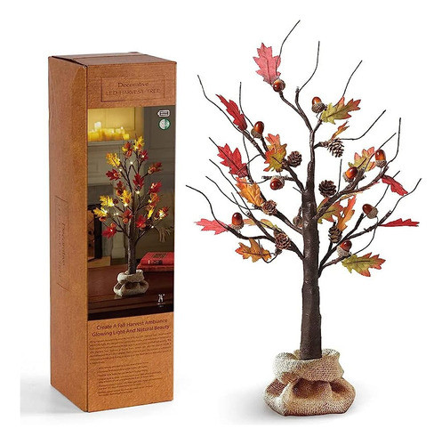Monsense Árbol De Arce De Roble Artificial De 24 Pulgadas, D 0