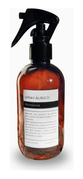 Spray Rocío Áurico Naranja, Canela, Mirra Y Limón Con Reiki 0