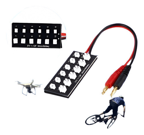 Rc 3.7v Baterías Lipo Paralelo Panel De Batería Carga Panel 0