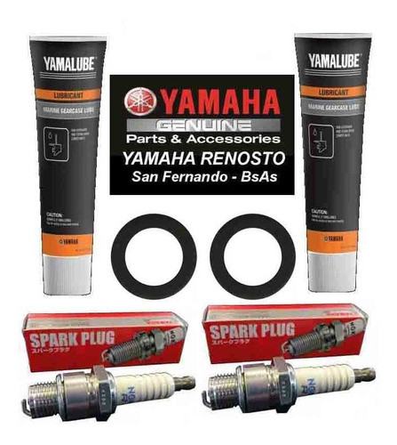 Kit De Servicio Con Bujias De Motores Yamaha 25hp 2 Tiempos 0