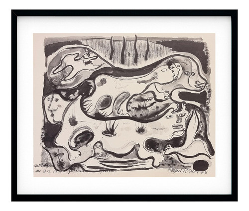 Raquel Forner Rostros Litografia Offset 0