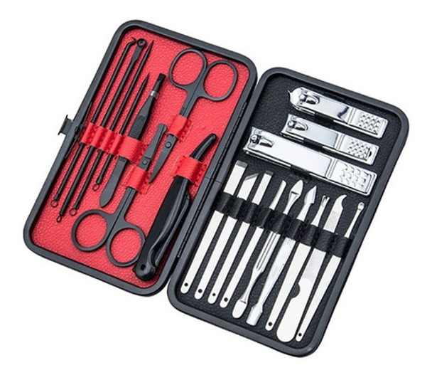 Set Manicura Pedicura Estuche 20 Pzas Alicate Tijera Lima 0 Set Manicura Pedicura Estuche 20 Pzas Alicate Tijera Lima 0