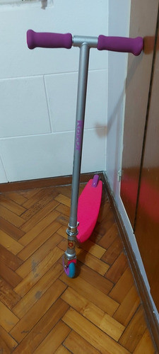 Monopatin Razor Aluminio Plateado Fucsia, Turquesa Impecable 0