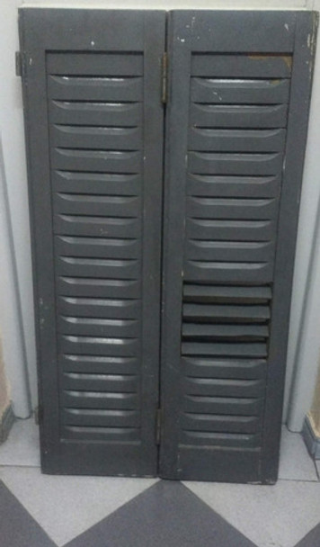 Postigón Doble Hoja Sin Marco Gris 0 Postigón Doble Hoja Sin Marco Gris 0