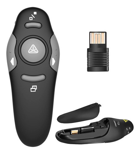 Presentador Inalámbrico Láser Para Powerpoint Usb Rojo 0