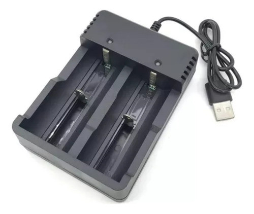 Cargador Doble Usb Inteligente Pila Bateria 18650 Recargable 0