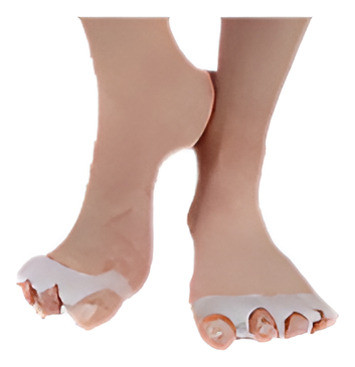 1pair Gel Dedos Separadores Ortesis Camillas Alinean Correct 0