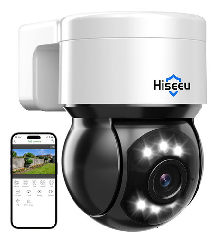 ~? Hiseeu [auto-tracking] Cámara De Seguridad 5mp Poe Ptz Al 0