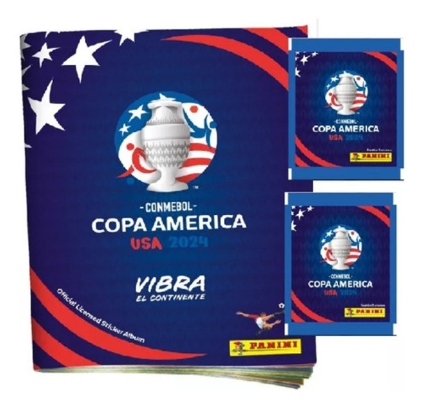 Album Copa América Usa 2024 + 3 Sobres 0