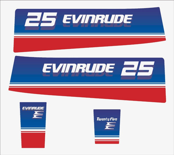 Calco Evinrude 25 - Motor Fuera De Borda 0 Calco Evinrude 25 - Motor Fuera De Borda 0