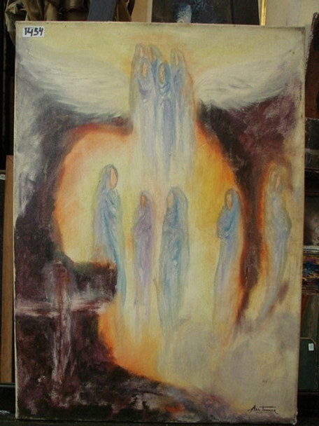 Ada Thamar / Angeles / Oleo / 70 X 50 Cm # 1454 0